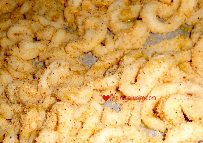 Kallamar me limon dhe buke te grire